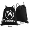Aphexツインロゴ02ドローストリングバッグジムバッグホットビーチバッグスポーツスタイル大容量l3ps＃