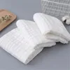 Towel Striped Hand Towels Bath 1 Piece Pack 50cm X 25cm Pure Cotton Baby Eating Sleeping Bathing White