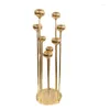 Ljushållare Metal Candelabra 8 Arms Wedding Table Centerpieces Holder Candelabrum For Home El Decor