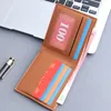 new Men Short PU Leather Wallet Simple Solid Color Thin Male Credit Card Holder Small Mey Purses Busin Foldable Wallet 08Iv#