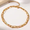 Anklets Stainless Stee Simplicity Geometric Hollow Layer Chain Korean Fashion Anklet For Women Jewelry Non-fading High-quality