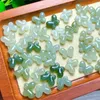 Link bransoletki 6pcs naturalny hetian jadeiła masła rzeźbia moda wislarz kształt do tworzenia DIY DECORATION DECORATION Prezent 10x15 mm