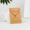 Charm Bracelets Fashion Twelve Constellations Pendant Red Lucky Weaving Rope Chain Bracelet With Cardboard Trendy Birthday For Women