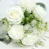 Wedding Flowers White Peonies Bouquets For Bridesmaid Church Home Decor Silk Rose Holding Ceremony Ramo De Boda Novia