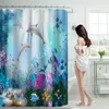 Douchegordijnen Underwater World Gordijn 70 Inch Met 12 Plastic Haken Badkamer Zware Kant Helder Oprollen tbv