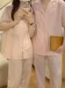 Amante di abbigliamento per la casa a 4 colori Spring semplice semplice solida manica corta set coppia sciolta casual comode indumenti da notte coreani coreani ins