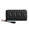 Women's Quaste LG Wallet, Brieftasche, Busing -Kartenhalter, Doppel -Reißverschluss, PU -Leder -Kupplung, Luxus -Brieftasche und Phe Bag Y9zz#