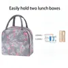 Sacs à lunch isolés de toilette Carto Chaleur thermique Lunch Tote Pique-nique Alimentaire Preservati Sac Glacière Ice Pack Lunch Box Sac de rangement 95S6 #