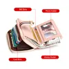 Foxer Valentin's Day Gift Femmes Luxury Portefeuille Split Coin Coin Purse Pourse Lady Mey Sacs Fi Femme Carte Holder Case 25wz #