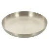 Ensembles de vaisselle Plate de collation Plaque de rangement Conteneur en acier Pizza commerciale en acier inoxydable