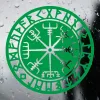 Klistermärken Decalyang Vegvisir Compass Sticker Car/Wall/Window/Laptop Viking Symbol Decal F1