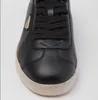 Słynna marka Lane Men Sneakers Buty skórzane ziarna nagie czarne trenerzy Człowiek komfortowy