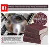 Carborundum spons melamine Emery Sponge Pot Borstel voor het verwijderen van roestpan ontkalking schoon wrijf huiskeukengadget