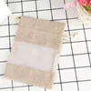 Burlap Burlap Organza Borsa con coulisse per campioni di cosmetici per feste di matrimonio Goodies Mesh Z8ZX#