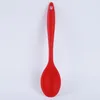 Cuillères à soupe en Silicone de Style louche de couleur unie, couverts à riz à Long manche, outils de cuisine, accessoires