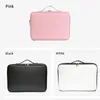 waterproof PU Leather Cosmetic Bag Profial Large Capacity Storage Make up Handbag Case Travel Toiletry Makeup bag For Women Q3TR#