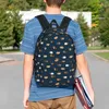 Rucksack Little Guinea On Navy Rucksäcke für Jungen und Mädchen, Büchertasche, lässig, für Studenten, Schultaschen, Reiserucksack, Umhängetasche, große Kapazität