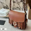 Neue Designer Retro CARGO SOFTTABBY Motorradtasche Umhängetasche Echtes Leder Handtasche Hochwertige Geldbörsen Damentaschen Marke Tote Droq