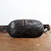 Simline véritable sac de taille en cuir pour hommes mâle peau de vache Vintage Casual petit épaule sacs à bandoulière voyage sac de poitrine Pack pochette f3Op #