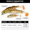 Vigor Perch Roach 7 cm 11 cm 14 cm weiche Köder Schatten Barsch Pike Zander Fischerei Köder Paddelschwanz UV Silicon Swimbait Wobbler Pesca