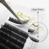 False Eyelashes Quewel Lashes 12 Rows Classic Extensions Faux Mink Eyelash C/D Curl Natural Soft Individual