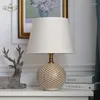 Table Lamps American Round Ceramic Lamp Designer Model Room Bedroom Bedside