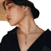 Sier Fit Necklace Pendant Heart Heart Women Fashion Jewelry 절묘한 체인 Link Me 시리즈