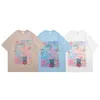 American Sweet Cool Digital Printed T-shirt för par Summer Ins Style Round Neck Loose Cotton Kort ärm Män och kvinnor