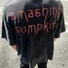 Smashing Pumpkins Short Sleeve Crushed Pumpkin Band T-shirt Fun Love Letter Print American Vtg Trendy