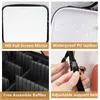 2022 New Lighted Cosmetic Case with Mirror LED Portable Cosmetic Bag Large-capacity Makeup Storage Box F7jM#