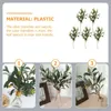 Dekorativa blommor 5 datorer Artificial Olive Branch Plant Fake LEAF BLEANDS HUSHETS SIMULATION PLAX Blomma Arrangement Supplies