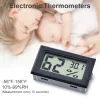 Mini Temperatursensor LCD Displaybil Digital termometer Hygrometer Temperaturdetektor inomhus utomhusfuktighetsmätare