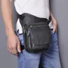 2020 Trend Top Quality Real Leather Men Fi Black Small Travel Menger Bag Design Fanny Waist Belt Pack Drop Leg Bag 6915 P4qk#