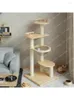 Cat Carriers Wooden Climbing Frame Non-Covering Climber Tree Nest Integrated Multifunctional Solid Wood Toy House