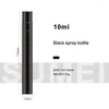 Storage Bottles 10ml Black Matte Glass Spray Bottle Refillable Perfume Essential Oil Atomizer Small Empty Container Travel