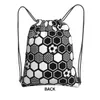 Reversible Print Fußball Ball Muster Fußball Kordelzug Rucksack mit Reißverschlusstasche Sport Gym Sackpack String Bag für Wandern P3iW #
