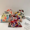 drawstring Bag Cott Cosmetic Bag Eco-Friendly Folding Tote Portable Handbags Foldable Grocery Bags Canvas Storage Bag P9Ez#