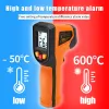 Thermomètre numérique non contacté Thermomètre Laser Température de température Pyromètre Imageur Hygromètre Termometro Infrarojo Alarme lumineuse