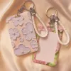 1 PC Floral Card Holder For Women Girl Kids Retro Style FR Series Student Meal/Bus Card Cover Cute Card Protector 37Vk#