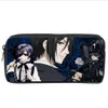 Anime Black Butler Student Pencil Case Kids Carto Pencil Bag Tonårare Zipper Handväska Kvinnor Girls Makeup Bag D7NL#