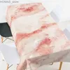 Bordduk Abstract Geometric Marble Plaid Watertect Drawloth Wedding Decor Kitchen Coffee Decor Rectangle Event Elegant Tracloth Y240401