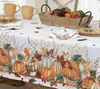 Tavolo panno ringraziamento raccolto autunnale rettangolo del rettangolare cucina decorazione tavolo riutilizzabile decorazione per feste tovaglia impermeabile y240401