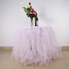 Table Skirt 2 Colors Beautiful Tulle For Wedding Birthday Bridal Baby Shower Party Decoration