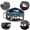 2023 New Casual Canvas Cosmetic Bag With Leather Handle Travel Men W Shaving Women Toiletry Storage Waterproof Organizer Bag C36d#