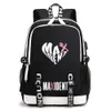 stray Kids KPOP Maxident Album Photo Backpack Печатный холст Студенческий школьный рюкзак Большой емкости Дорожная сумка Felix Han Hyunjin U7M6 #