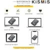 Kismis RFID Bloqueo de la tarjeta de la tarjeta Busin - billetera de la tarjeta de crédito de cuero genuina con caja de regalo, diseño minimalista S7PI#
