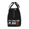 It's Time For Plan Bitcoin Lunch Bag Frauen Kryptowährung Blockchain Tragbare Kühler Thermal Isolierte Lunch Box Schule Lebensmittel Tasche j91j #