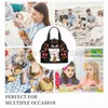 Sac à lunch chat japonais pour femmes adolescents filles réutilisables à lunch isolée avec bandoulière étanche du sac fourre-tout durable W3KL #