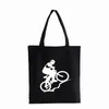 mountain Bike Heartbeat Funny MTB Dirt Bike canvas bag Fi Teenager Students sports Shoulder Handbags Shop Bags y9gV#