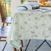 Toalha de mesa estilo coreano branco LilacsTassels toalha de mesa de algodão decoração de mesa de chá cozinha casamento restaurante toalha de mesa retangular Y240401